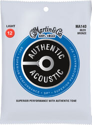 MA140 Acoustic Guitar 6-String Set Authentic SP 80/20 Bronze 12-54