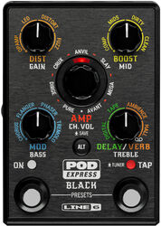 Multieffect for electric guitar Line 6 Pod Express Black