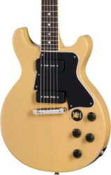 Double cut electric guitar Epiphone 1960 Les Paul Special Double Cut Reissue - Tv yellow